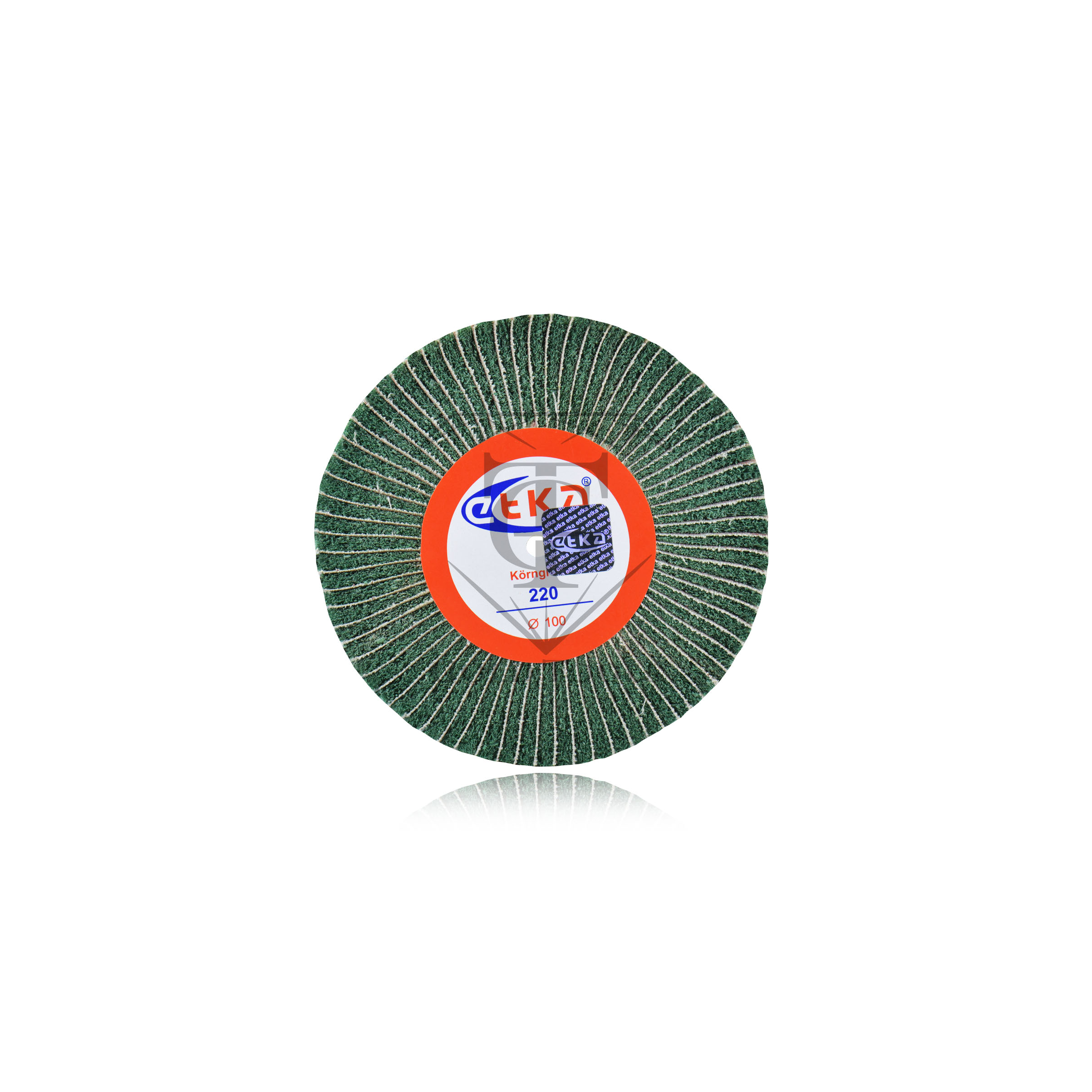 roue abrasive à lamelles (disque flap) verte – grain 220 – Ø 100 mm roue abrasive à lamelles (disque flap) verte – grain 220 – Ø 100 mm