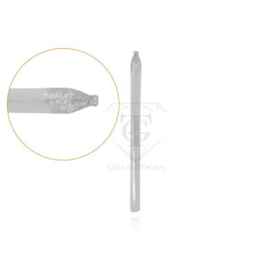 outil diamanté à tête aplatie et arrondie