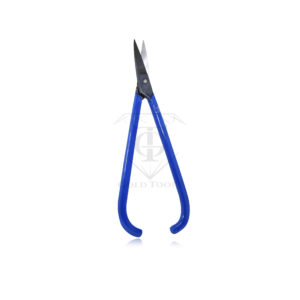 pince coupante à nez long (poignées bleues)