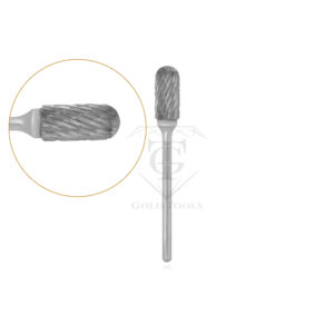 outil diamanté à tête rotative avec rainures